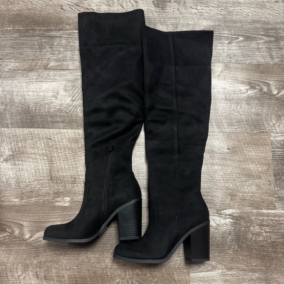 J. Adams Shoes - J. Adams Tall Black Heeled Boots Size 5.5 NEW IN BOX